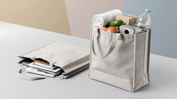 Sac-pub - Tote bag a soufflet : quand un sac plat gagne du volume Tote bag a soufflet : quand un sac plat gagne du volume