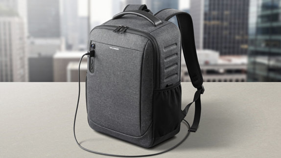 Sac a dos urbain : passage de cable et poche dos