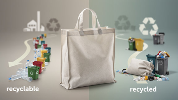 Sac-pub - Sac intisse : recyclable ne veut pas dire recycle Sac intisse : recyclable ne veut pas dire recycle