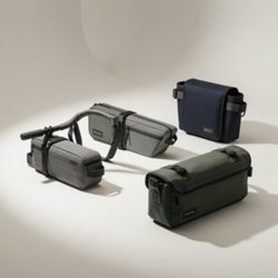 Sacoche vélo publicitaire personnalisable à vos couleurs Sacoches vélo publicitaires de guidon, de cadre et de porte-bagages avec bandes réfléchissantes