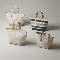 Sac de plage en toile publicitaire pour vos opérations estivales Sacs de plage en toile publicitaires à poignées longues, fond renforcé et matières déperlantes