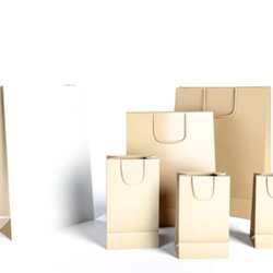 Sac en papier publicitaire personnalisé avec logo pour entreprise et communication écologique