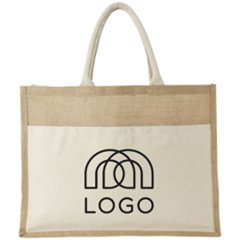 Sac-pub - Sac en jute poche frontale Chic Sac en jute poche frontale Chic