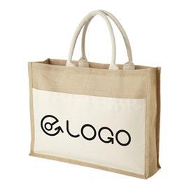 Sac-pub - Sac en jute poche frontale Chic Sac en jute poche frontale Chic