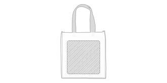 Sac shopping grand format Vania - Marquage Verso