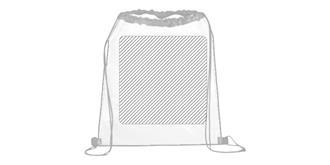 Sac à dos transparent standard Venise - Marquage Recto