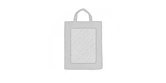 Sac pliable réutilisable avec pochette Strato - Marquage Verso