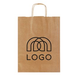 Sac-pub - Sac en papier poignée torsadée Moreno Sac en papier poignée torsadée Moreno