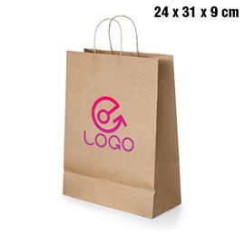 Sac-pub - Sac en papier poignée torsadée Moreno Sac en papier poignée torsadée Moreno