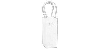 Sac shopping isotherme pour bouteille Fresco - Marquage Recto