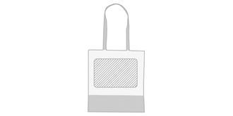 Tote bag bicolore Colorama - Marquage Verso