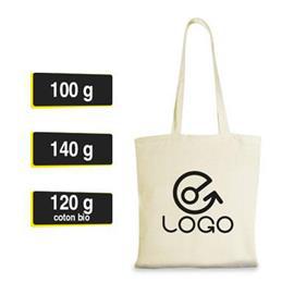 Tote bag coton couleur naturelle Naturaé
