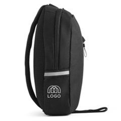 Sac bandoulière en polyester recyclé réfléchissant Gaspard