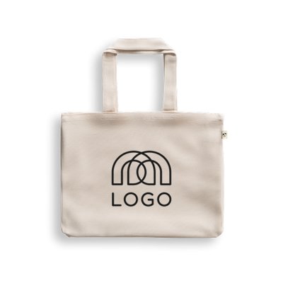 Sac-pub - Sac shopping épais en coton naturel clair 280 g/m² Camélia Sac shopping épais en coton naturel clair 280 g/m² Camélia