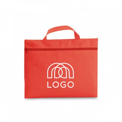 Sac-pub - Porte-documents zippé en non-tissé 80 g/m² Kayl Porte-documents zippé en non-tissé 80 g/m² Kayl