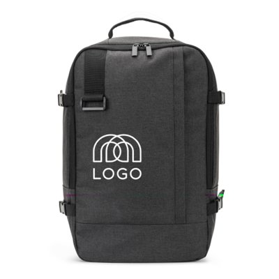 Sac à dos cabine en polyester recyclé 600D pour PC 14 pouces Vercors — Sac-pub Sac à dos cabine en polyester recyclé 600D pour PC 14 pouces Vercors