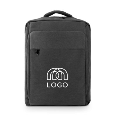 Sac à dos PC 15,6 pouces rembourré en polyester recyclé 300D Écrins — Sac-pub Sac à dos PC 15,6 pouces rembourré en polyester recyclé 300D Écrins