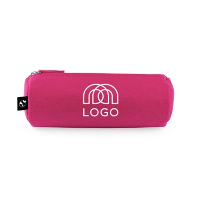 Sac-pub - Trousse cylindrique zippée en feutrine recyclée rPET Felpy Trousse cylindrique zippée en feutrine recyclée rPET Felpy