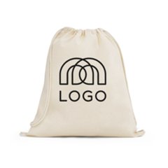 Sac à dos en coton 140 g/m² avec lanières de fermeture Dahab