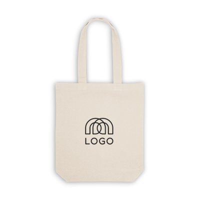 Sac-pub - Tote bag coton 220 g/m² à fond large avec anses de 65 cm Primevère Tote bag coton 220 g/m² à fond large avec anses de 65 cm Primevère