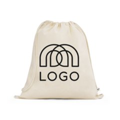 Sac à dos coton biologique 140 g/m² avec anses de fermeture Belize