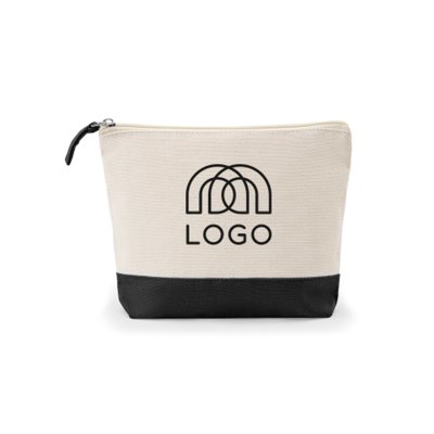 Sac-pub - Trousse de toilette bicolore 100% coton 340 g/m² Daphne Trousse de toilette bicolore 100% coton 340 g/m² Daphne