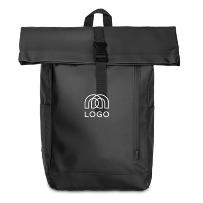 Sac à dos à enroulement en polyester recyclé 600D Puymary — Sac-pub Sac à dos à enroulement en polyester recyclé 600D Puymary