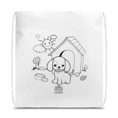 Sac-pub - Sac à cordon enfant à colorier non tissé 80 g/m² Draws Sac à cordon enfant à colorier non tissé 80 g/m² Draws