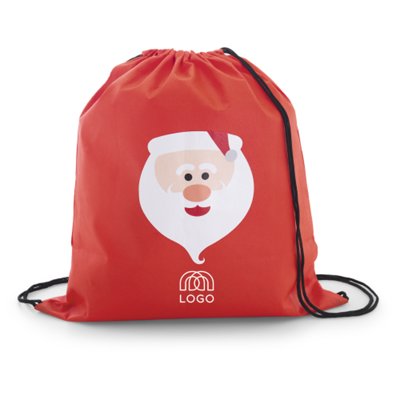 Sac à cordon de Noël non tissé 80 g/m² Père Noël Ottawa