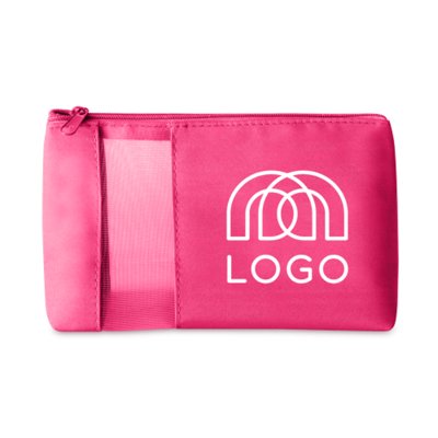 Sac-pub - Trousse de toilette en microfibre et maille zippée Béryl Trousse de toilette en microfibre et maille zippée Béryl