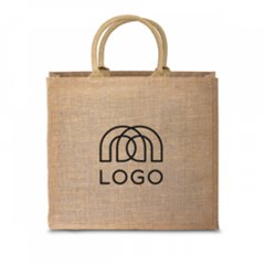 Sac-pub - Sac de course en toile de jute 360 g/m² à anses rembourrées Muscade Sac de course en toile de jute 360 g/m² à anses rembourrées Muscade