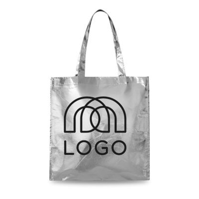 Sac en non tissé laminé 90 g/m² argenté ou doré Cardamome