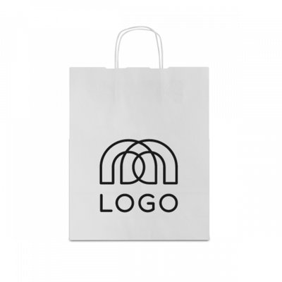 Sac-pub - Sac papier kraft 100 g/m² à anses torsadées Grant Sac papier kraft 100 g/m² à anses torsadées Grant