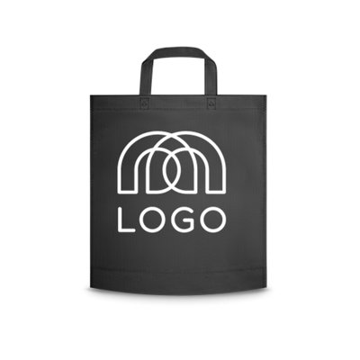 Sac shopping non tissé 80 g/m² thermosoudé à poignées Anis