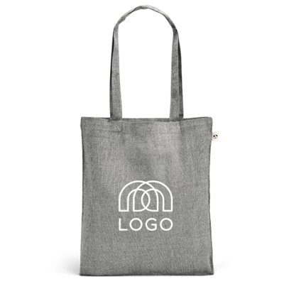 Sac-pub - Sac shopping coton recyclé 70 % et rPET 140 g/m² Rynek Sac shopping coton recyclé 70 % et rPET 140 g/m² Rynek