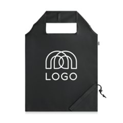 Sac-pub - Sac shopping pliable polyester recyclé rPET 190T Badiane Sac shopping pliable polyester recyclé rPET 190T Badiane