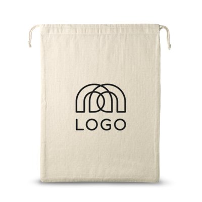 Sac-pub - Sac en coton 120 g/m² avec maille sur le devant et cordelettes Markstein Sac en coton 120 g/m² avec maille sur le devant et cordelettes Markstein