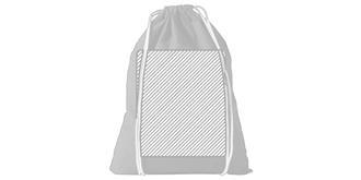 Sac à dos en coton naturel Simple - Marquage Recto