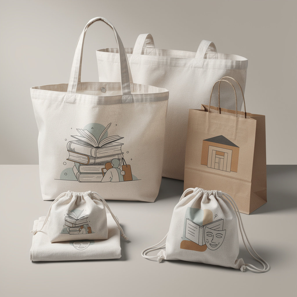 Tote bags et sacs personnalisés pour librairies et lieux culturels Tote bags et sacs personnalisés pour librairies et lieux culturels